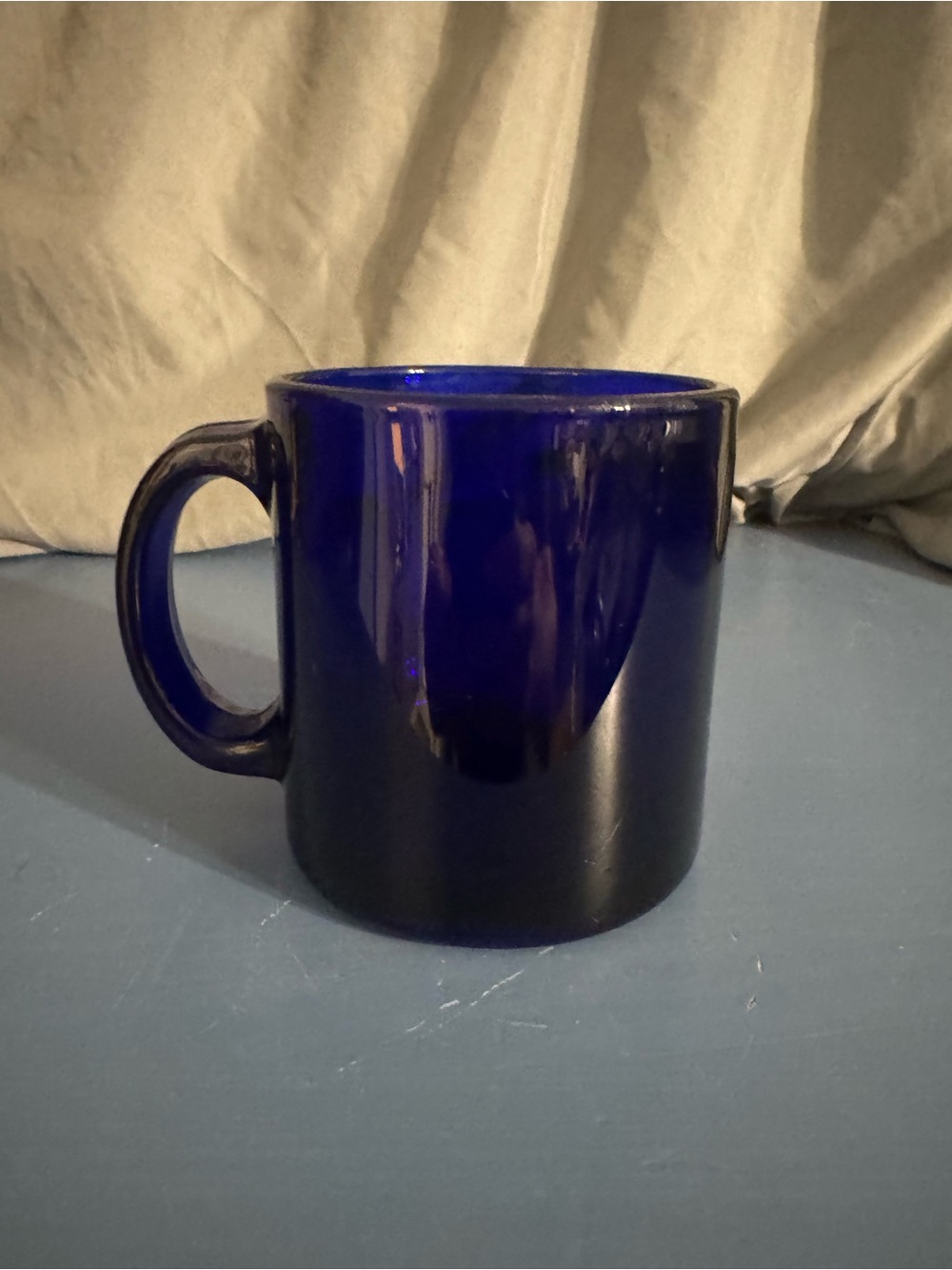 Cobalt Blue Glass Coffee Mug - Home Dining